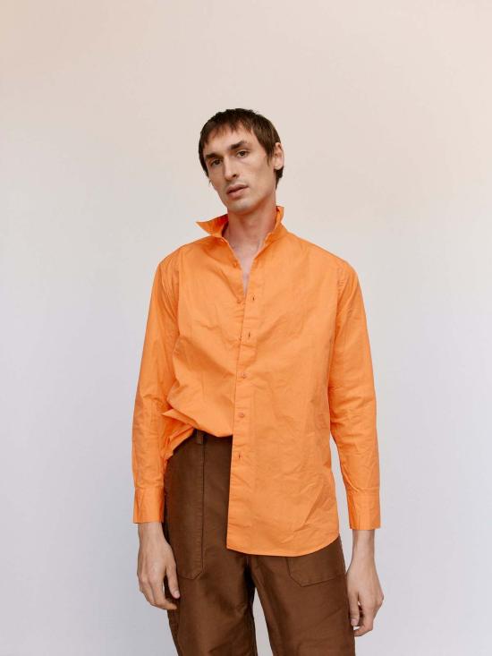  케이시 케이시 긴팔 셔츠 호박 H 카드 파비아노  호박