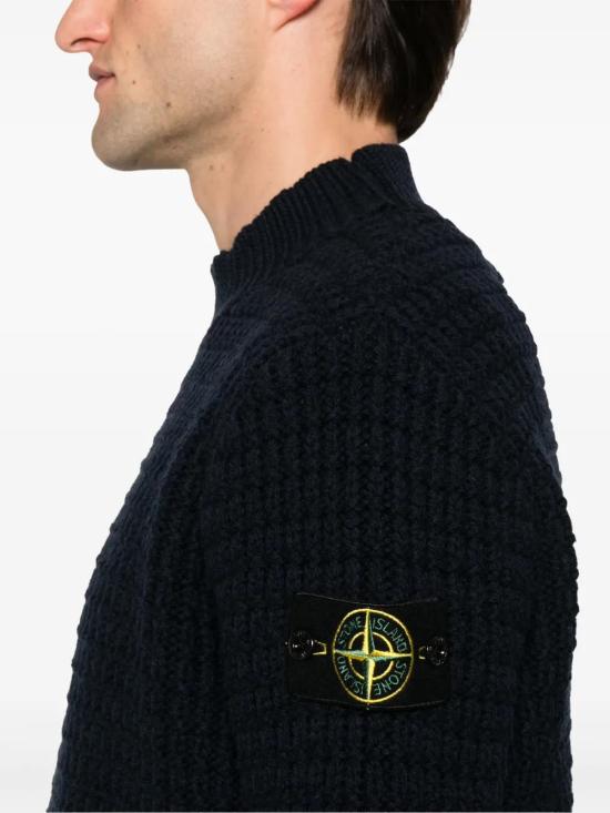  스톤 아일랜드 스웨터 8115537D5 navy - STONE ISLAND