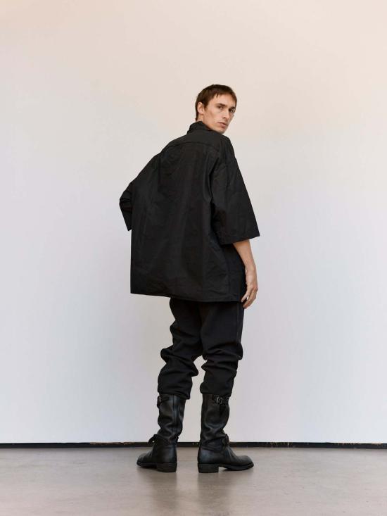  케이시 케이시 긴팔 셔츠 블랙 H 카드 4월 - CASEY CASEY