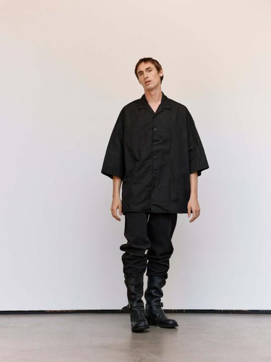  케이시 케이시 긴팔 셔츠 블랙 H 카드 4월