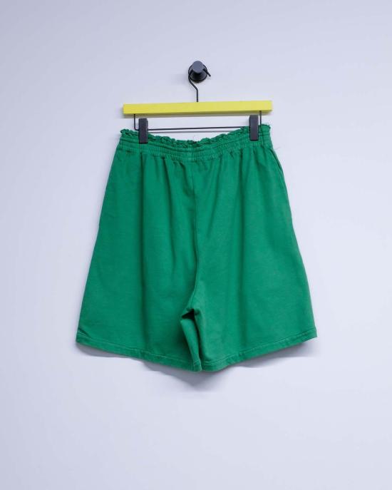  카미엘 포트젠스 숏팬츠 Camiel Fortgens 헤비 저지 코튼 니 쇼츠 그린 - CAMIEL FORTGENS