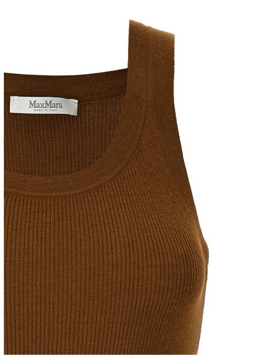 25SS 막스마라 민소매 티셔츠 2511361021600006 Brown - MAX MARA