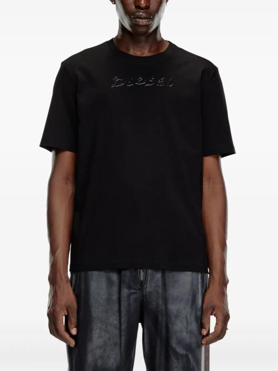  디젤 반팔 티셔츠 A152680SKAF black - DIESEL
