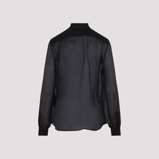 25SS 생로랑 블라우스/셔츠 769138 Y3I13 1000 NOIR - SAINT LAURENT