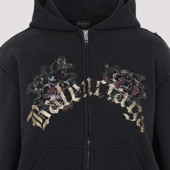 25SS 발렌시아가 가디건 811611 TRVS3 1041 FADED WASHED BLACK - BALENCIAGA