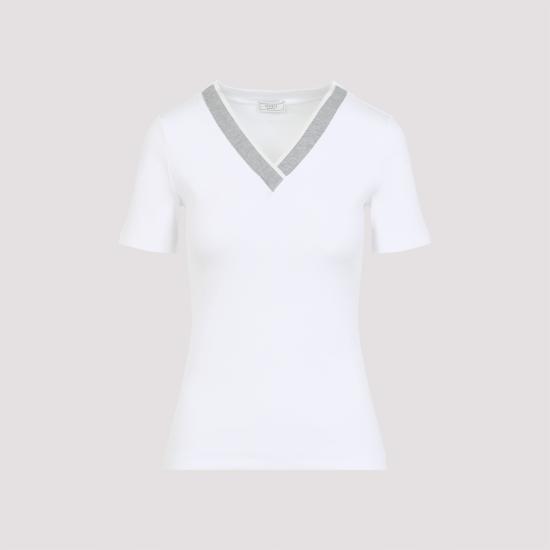 25SS 페세리코 반팔 티셔츠 S06804J0 C5669 C00 BIANCO - PESERICO