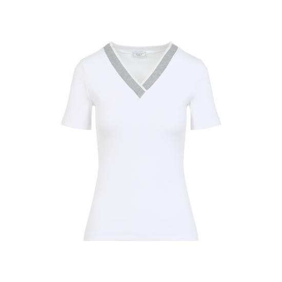 25SS 페세리코 반팔 티셔츠 S06804J0 C5669 C00 BIANCO - PESERICO