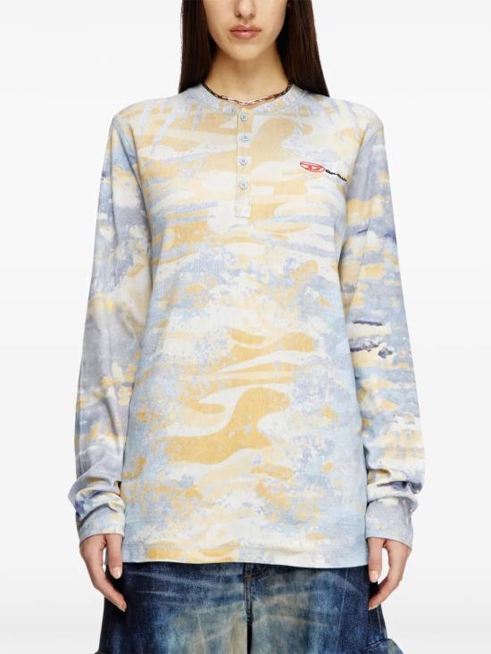  디젤 긴팔 티셔츠 A178550SPEZ blue - DIESEL