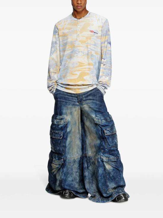  디젤 긴팔 티셔츠 A178550SPEZ blue - DIESEL