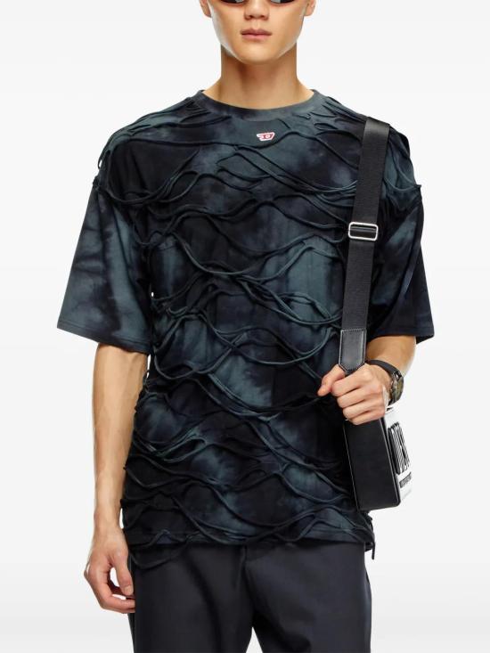  디젤 반팔 티셔츠 A148520ANAY black - DIESEL