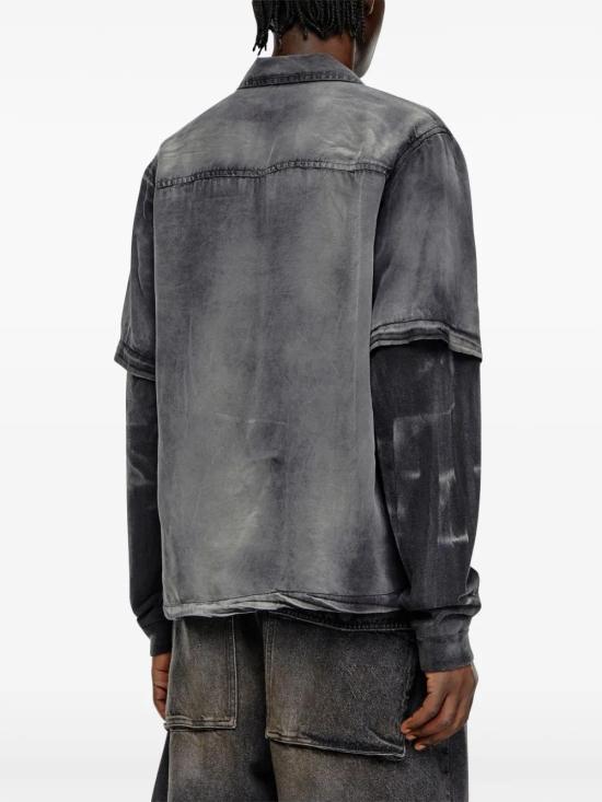  디젤 긴팔 셔츠 A150720NKBC grey - DIESEL