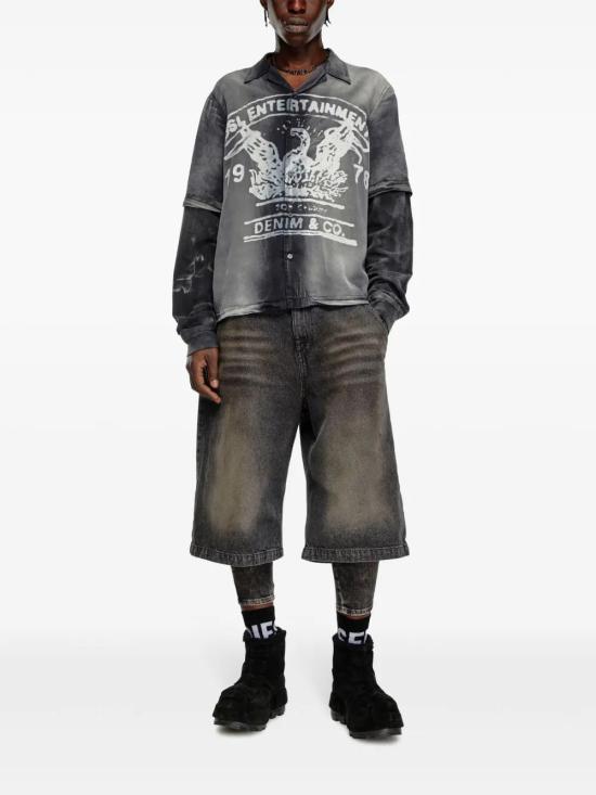  디젤 긴팔 셔츠 A150720NKBC grey - DIESEL