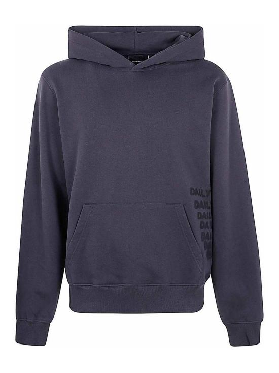  데일리 페이퍼 후드 티셔츠 2421041OBSIDIAN Black