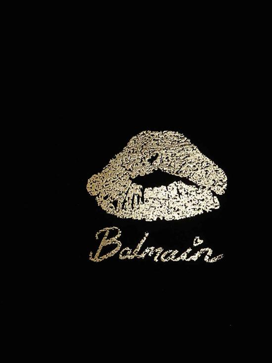  발망 반팔 티셔츠 DH0EF000GE09EAD Black - BALMAIN