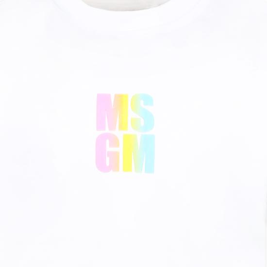 25SS [키즈] 엠에스지엠 티셔츠 S5MSJGTH218 001 WHITE - MSGM