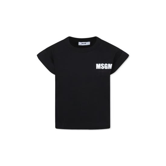 25SS [키즈] 엠에스지엠 티셔츠 S5MSJGTH083 110 BLACK - MSGM