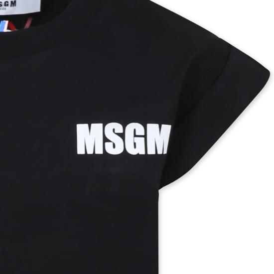 25SS [키즈] 엠에스지엠 티셔츠 S5MSJGTH083 110 BLACK - MSGM