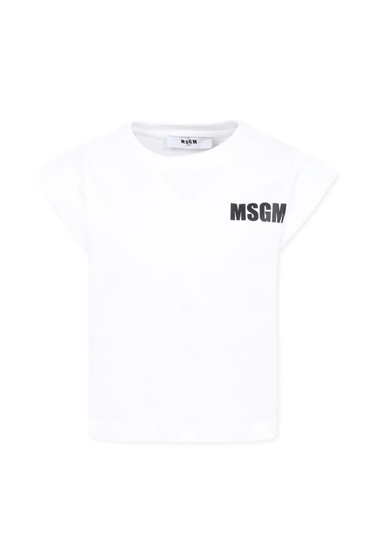 25SS [키즈] 엠에스지엠 티셔츠 S5MSJGTH083 001 WHITE - MSGM