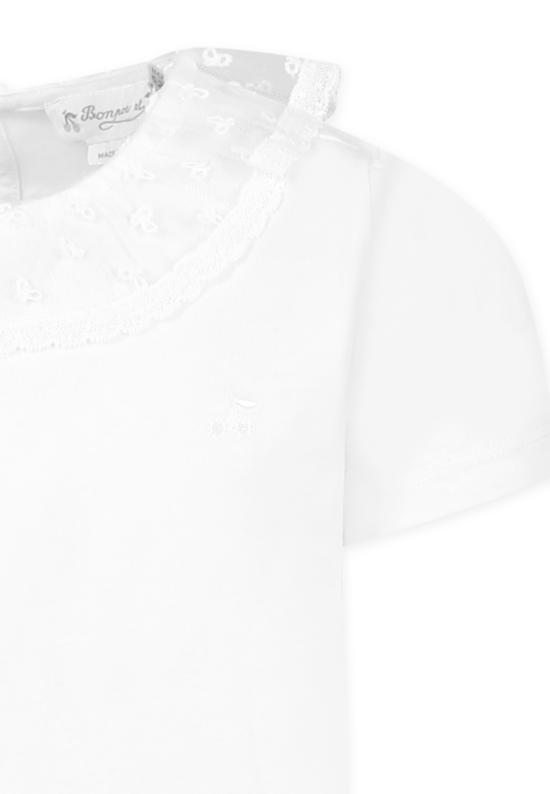 25SS [키즈] 봉쁘앙 티셔츠 S05GTSK00018 002 IVORY - BONPOINT