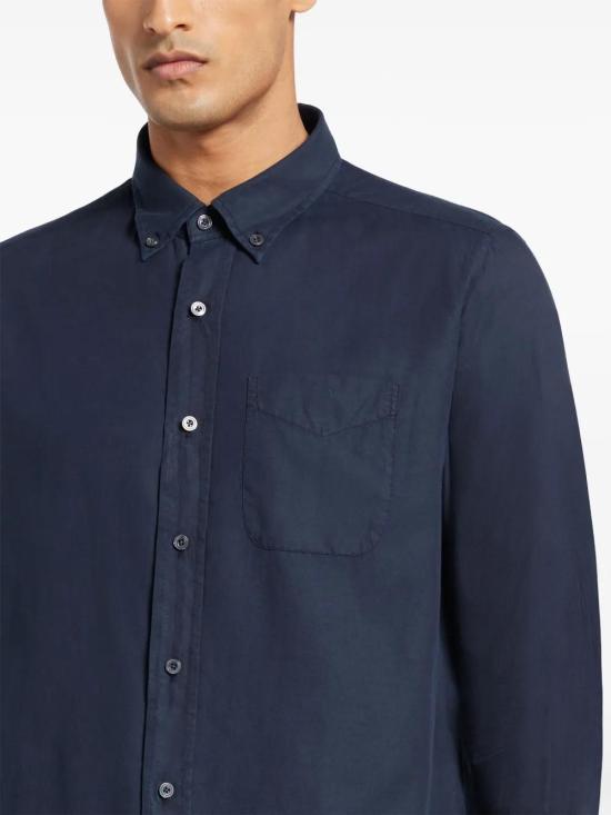  톰포드 긴팔 셔츠 HSO001FMT045F24 navy - TOMFORD