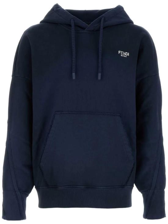  펜디 후드 티셔츠 FY1253APM7 navy