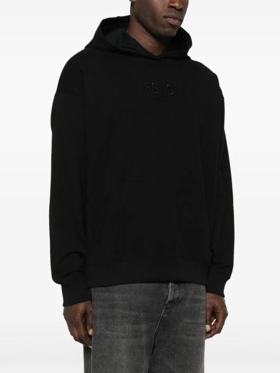  펜디 후드 티셔츠 FY1143ATLO black - FENDI