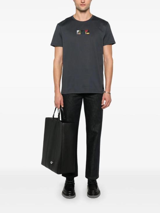  펜디 반팔 티셔츠 FY1319AU1M anthracite - FENDI