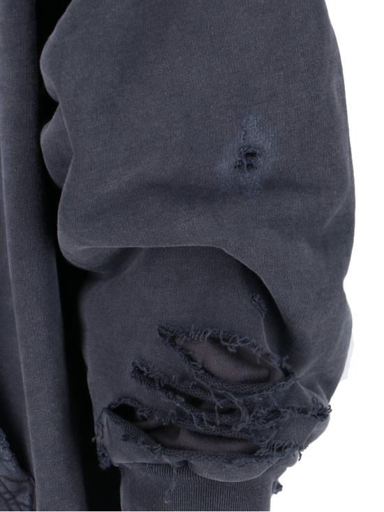 25SS 발렌시아가 후드 티셔츠 818557 TRVP9 9756 Black - BALENCIAGA