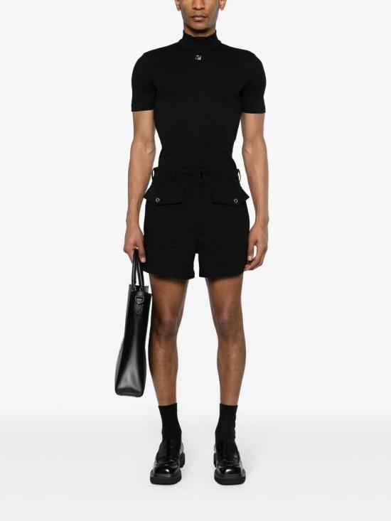  펜디 반팔 티셔츠 FY1281AR6S black - FENDI