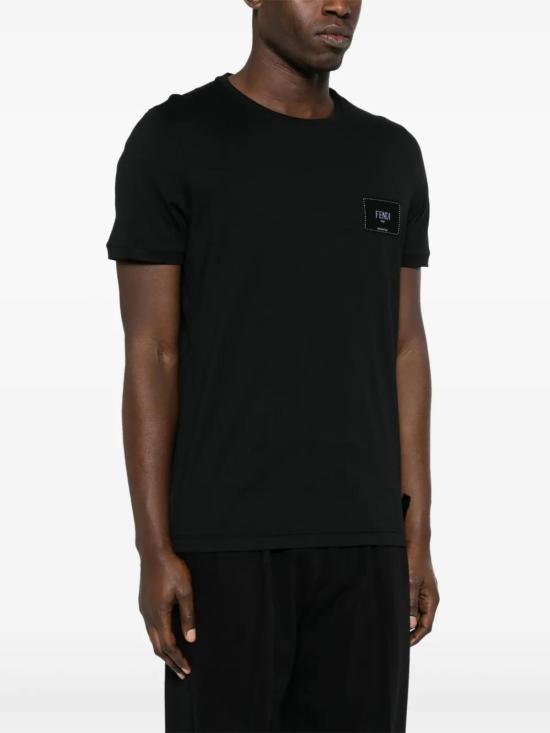  펜디 반팔 티셔츠 FY0894A9RL black - FENDI