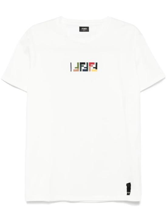  펜디 반팔 티셔츠 FY1319AU1M white