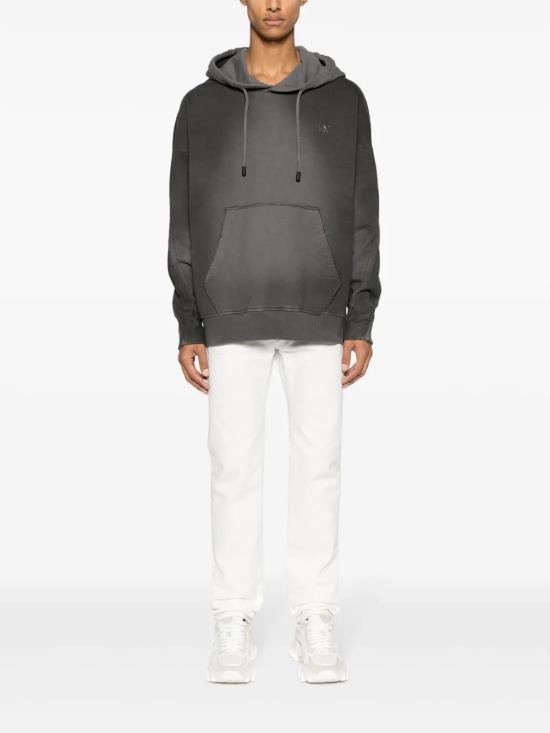  펜디 후드 티셔츠 FY1253APM7 grey dark - FENDI