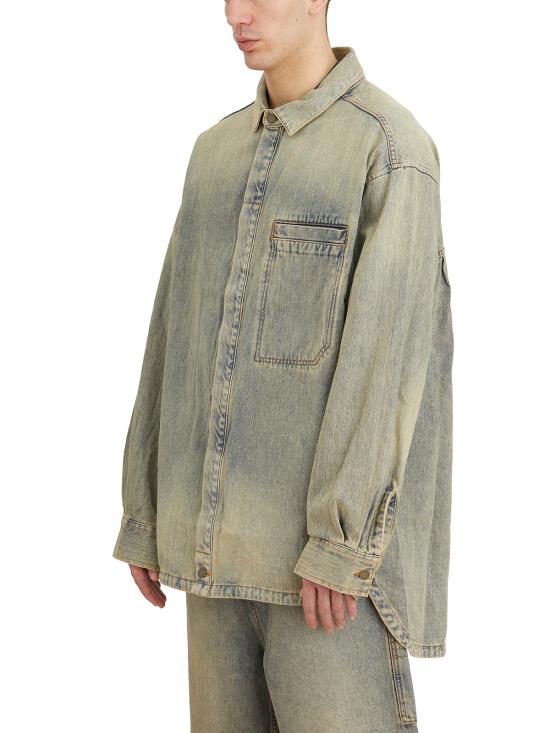 25FW 엔타이어 스튜디오 데님 셔츠 LES2564SW Light blue - ENTIRE STUDIOS