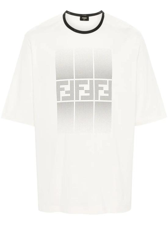  펜디 반팔 티셔츠 FAF715AR5B ivory