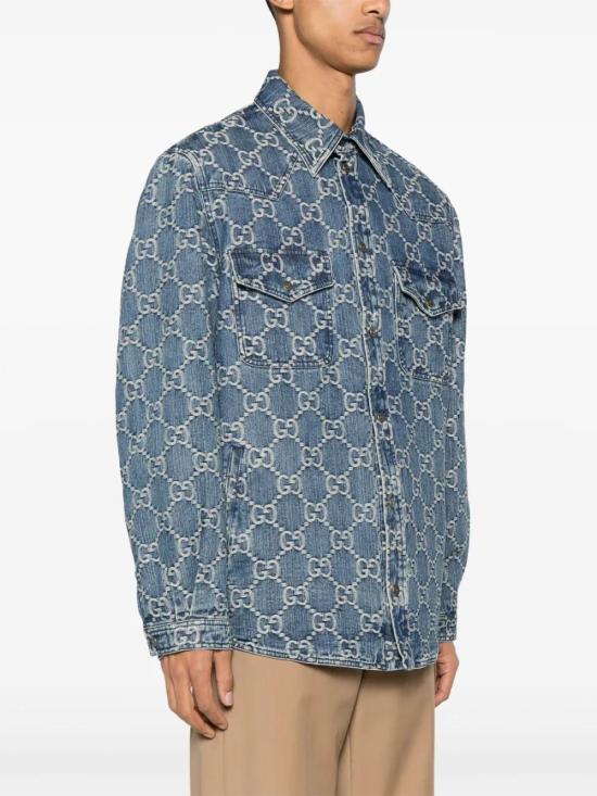  구찌 데님 셔츠 713911XDB7H indigo - GUCCI
