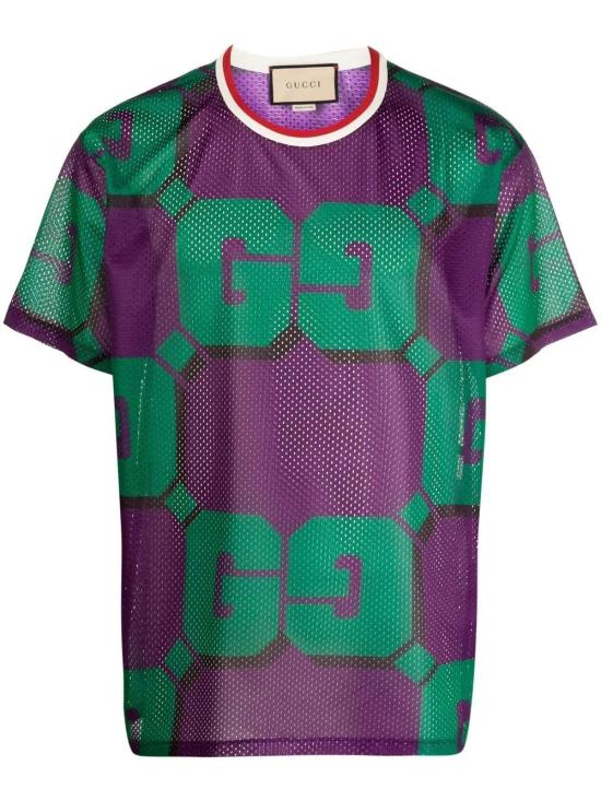  구찌 반팔 티셔츠 733736XJFAN purple