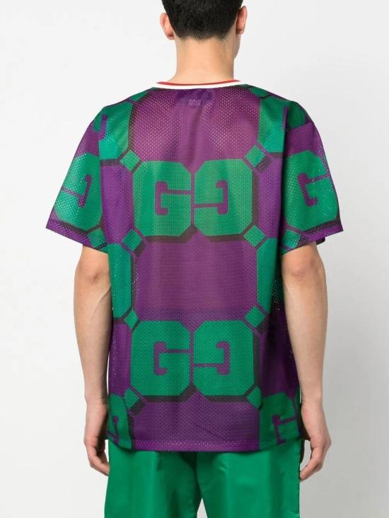  구찌 반팔 티셔츠 733736XJFAN purple - GUCCI