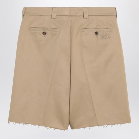 25SS 미우미우 숏팬츠 MP1856OOO1UPX Beige - MIU MIU