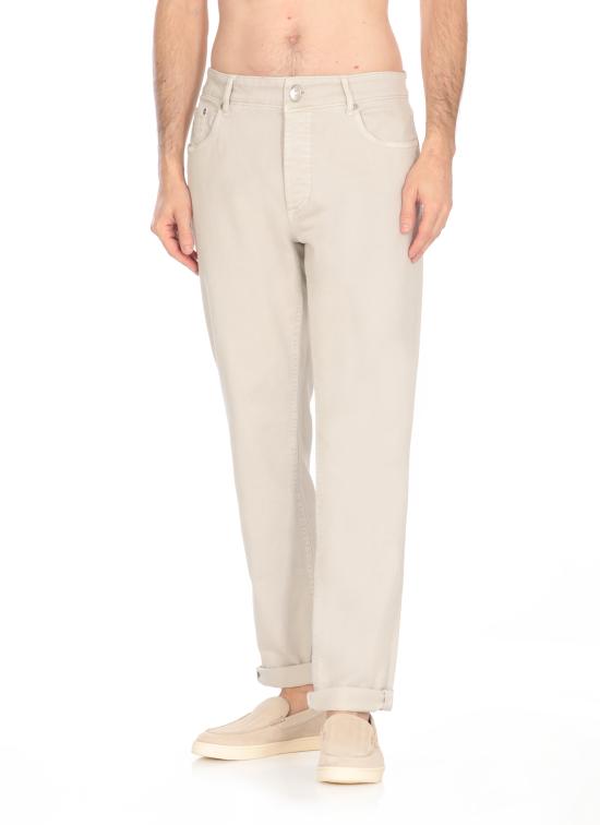25SS 브루넬로 쿠치넬리 스트레이트 팬츠 M277PD3210 C7008 Beige - BRUNELLO CUCINELLI