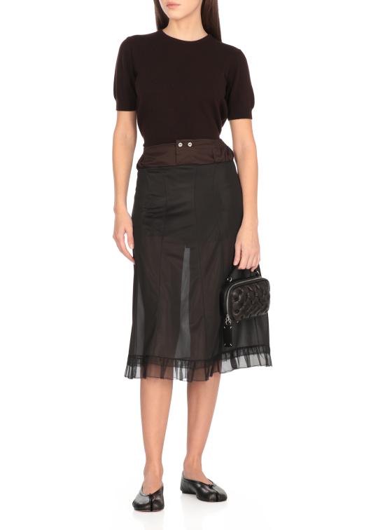 25SS 마르지엘라 미디 스커트 S51ME0030 MTJ023900 Nera - MAISON MARGIELA