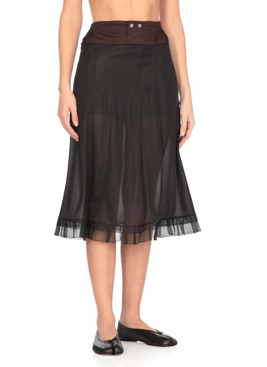 25SS 마르지엘라 미디 스커트 S51ME0030 MTJ023900 Nera - MAISON MARGIELA