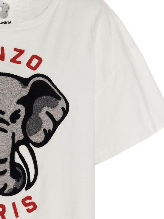  겐조 반팔 티셔츠 FD52TS0024SO02 White - KENZO