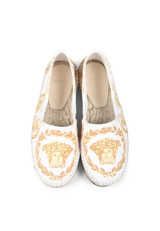 25SS [키즈] 베르사체 에스파드류 1018007 1A12889 2W110 WHITE - VERSACE