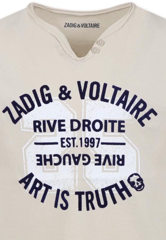 25SS [키즈] 자딕앤볼테르 티셔츠 X60380 184 IVORY - ZADIG & VOLTAIRE