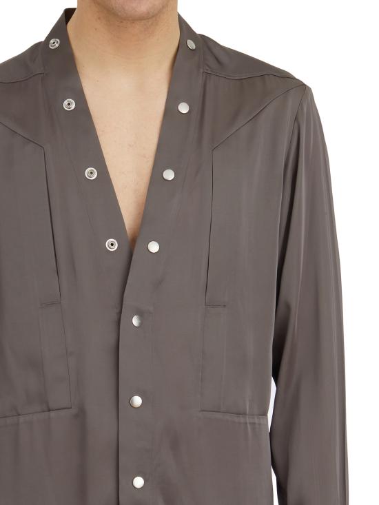 25SS 릭 오웬스 긴팔 셔츠 LRU01E5287SCH34 Grey - RICK OWENS