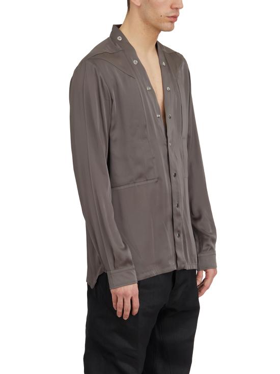 25SS 릭 오웬스 긴팔 셔츠 LRU01E5287SCH34 Grey - RICK OWENS