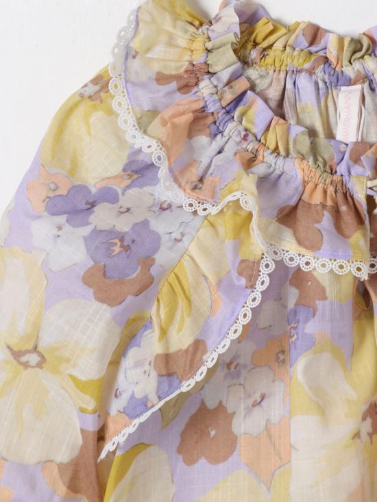 25FW [키즈] 짐머만 셔츠 1791TSS244 PMFL Violet - ZIMMERMANN