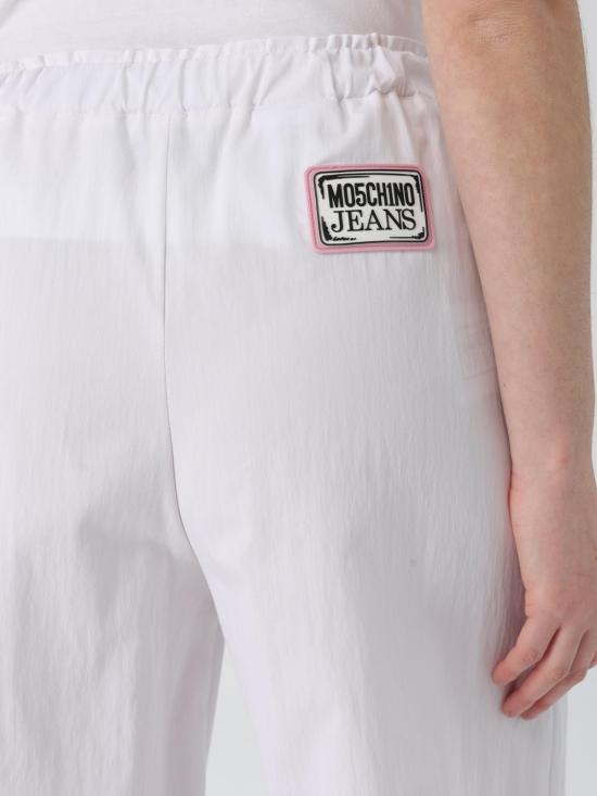 25FW 모스키노 팔라초 팬츠 03353224 0001 White - MOSCHINO