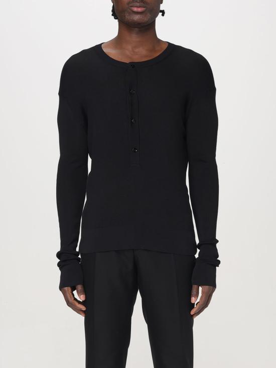 25SS 톰포드 긴팔 티셔츠 KYL023YMS081F24 LB999 Black