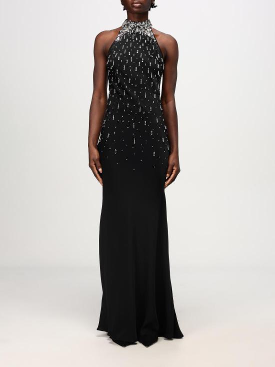 24FW 아멘쿠튀르 롱 원피스 AMW24515 L74 Black